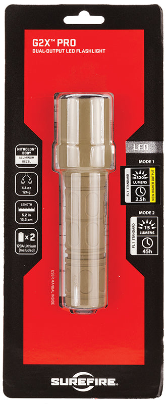 SF G2X-D-TN    G2X PRO LED 15/600 LUMENS TAN
