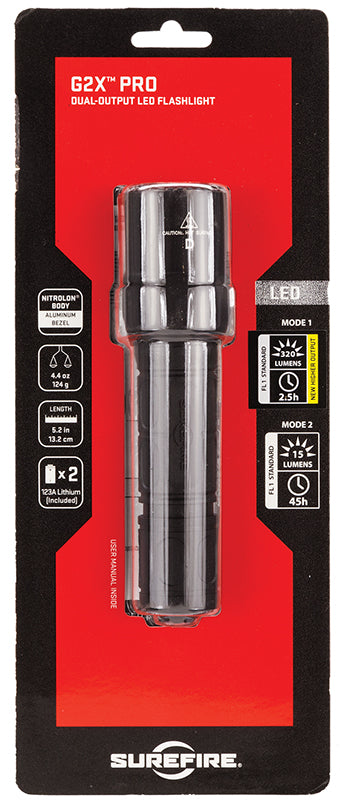 SF G2X-D-BK    G2X PRO LED 15/600 LUMENS BLACK