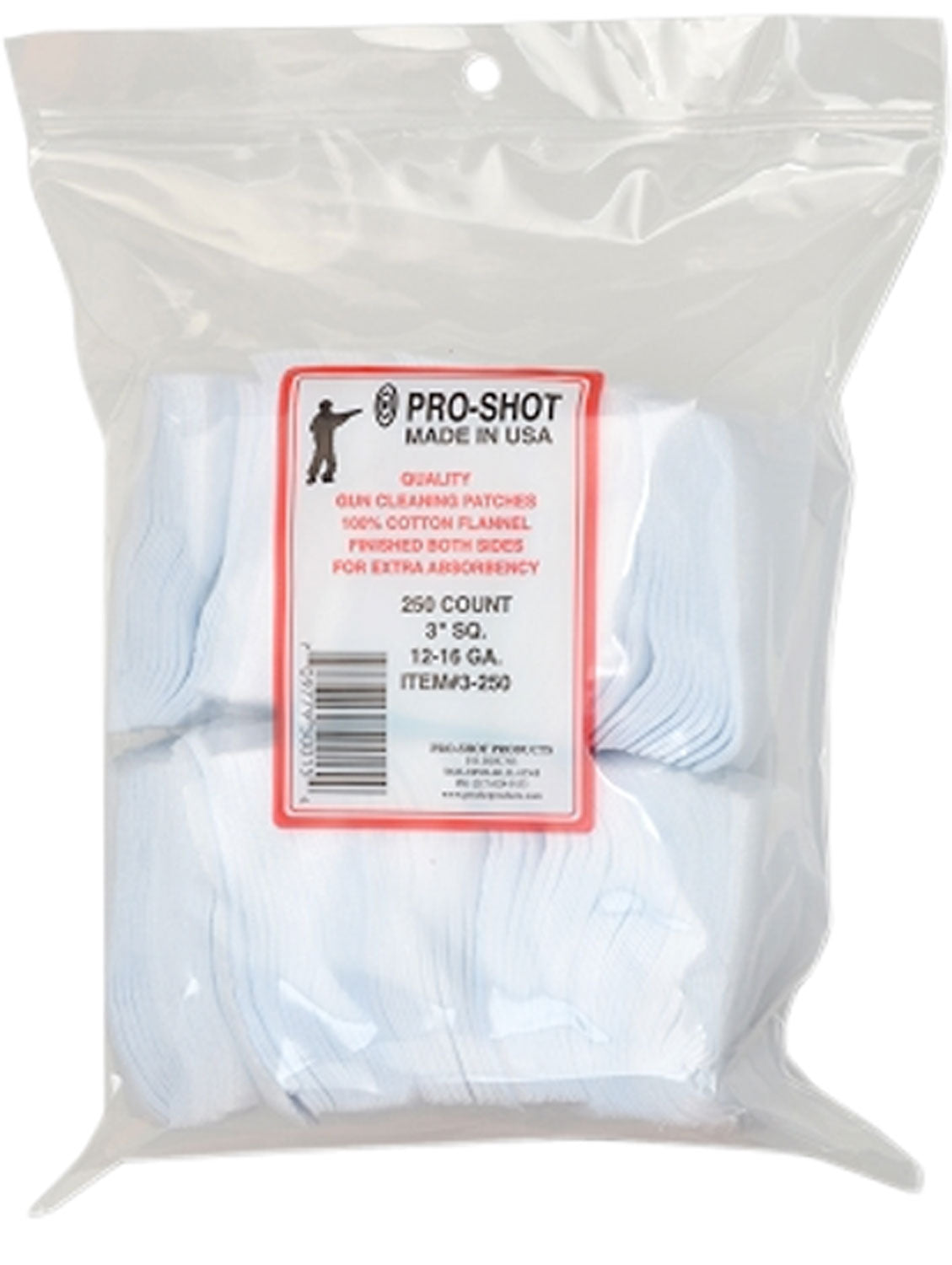 PROSHOT 3-250      12-16GA  3"       PATCH 250