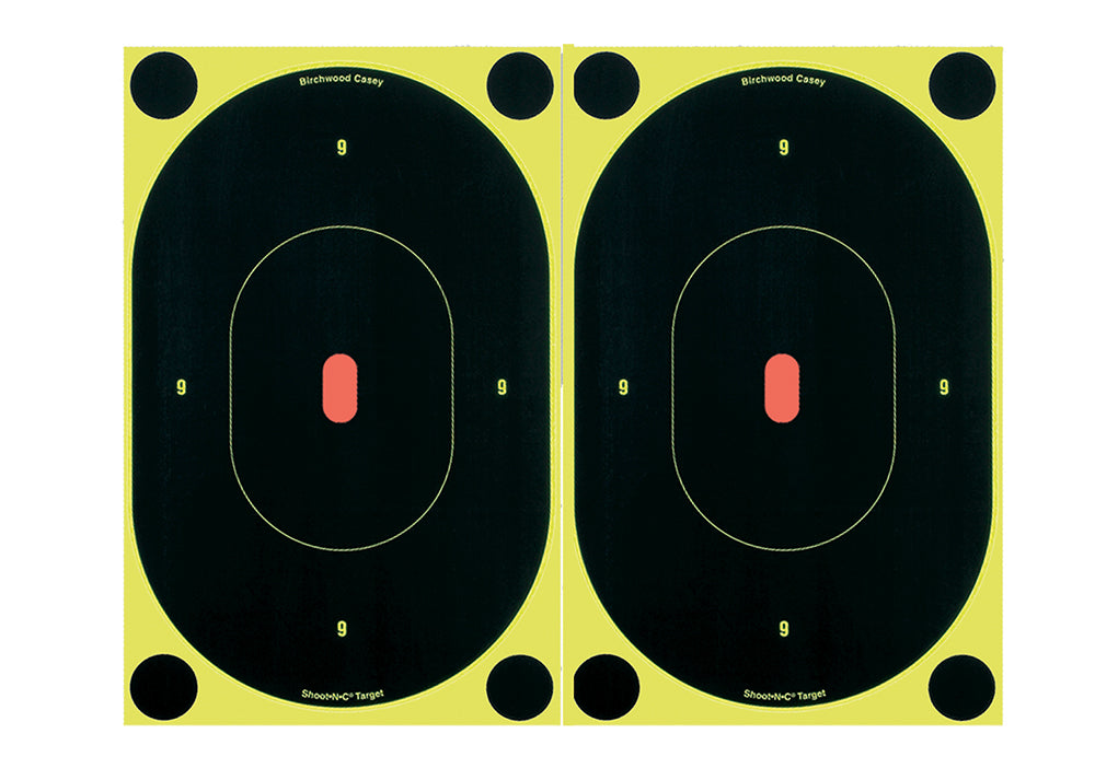 BIR 34710          SHOOT-N-C 7"OVAL SILHTTE    6PK
