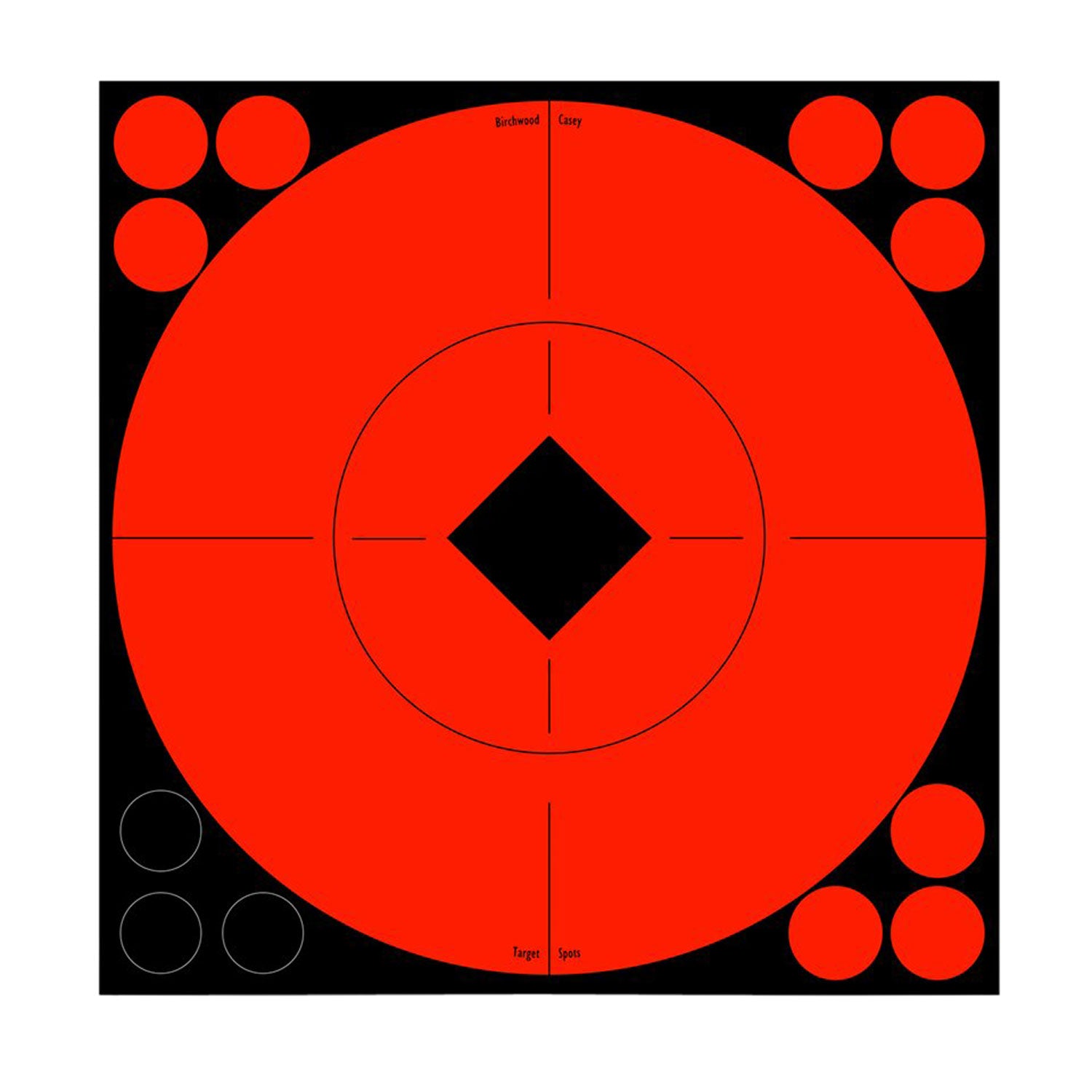 BIR 33916          TARGETSPOTS 8"ORN           8PK