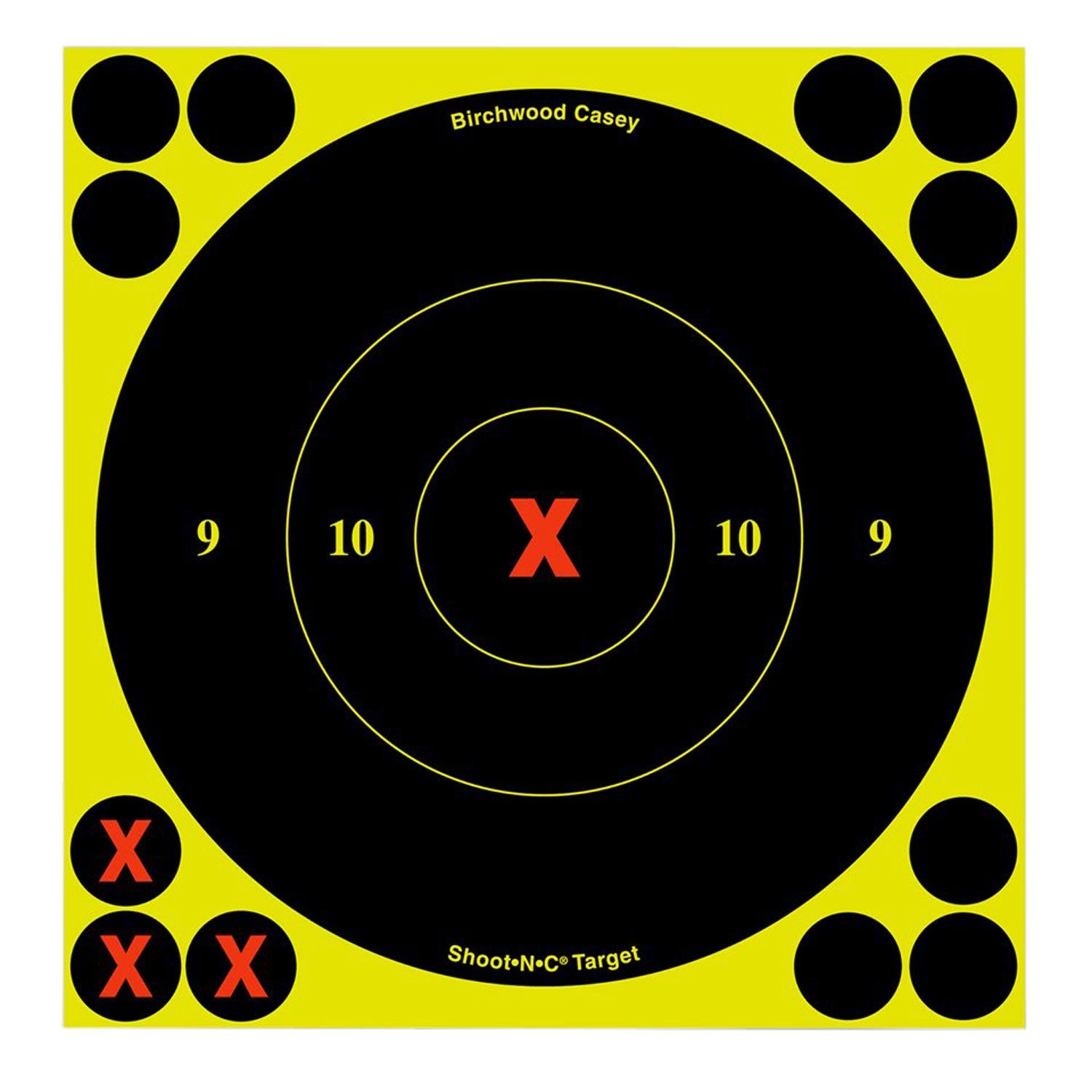 BIR 34560          SHOOT-N-C 6"  X-BULLSEYE   60PK