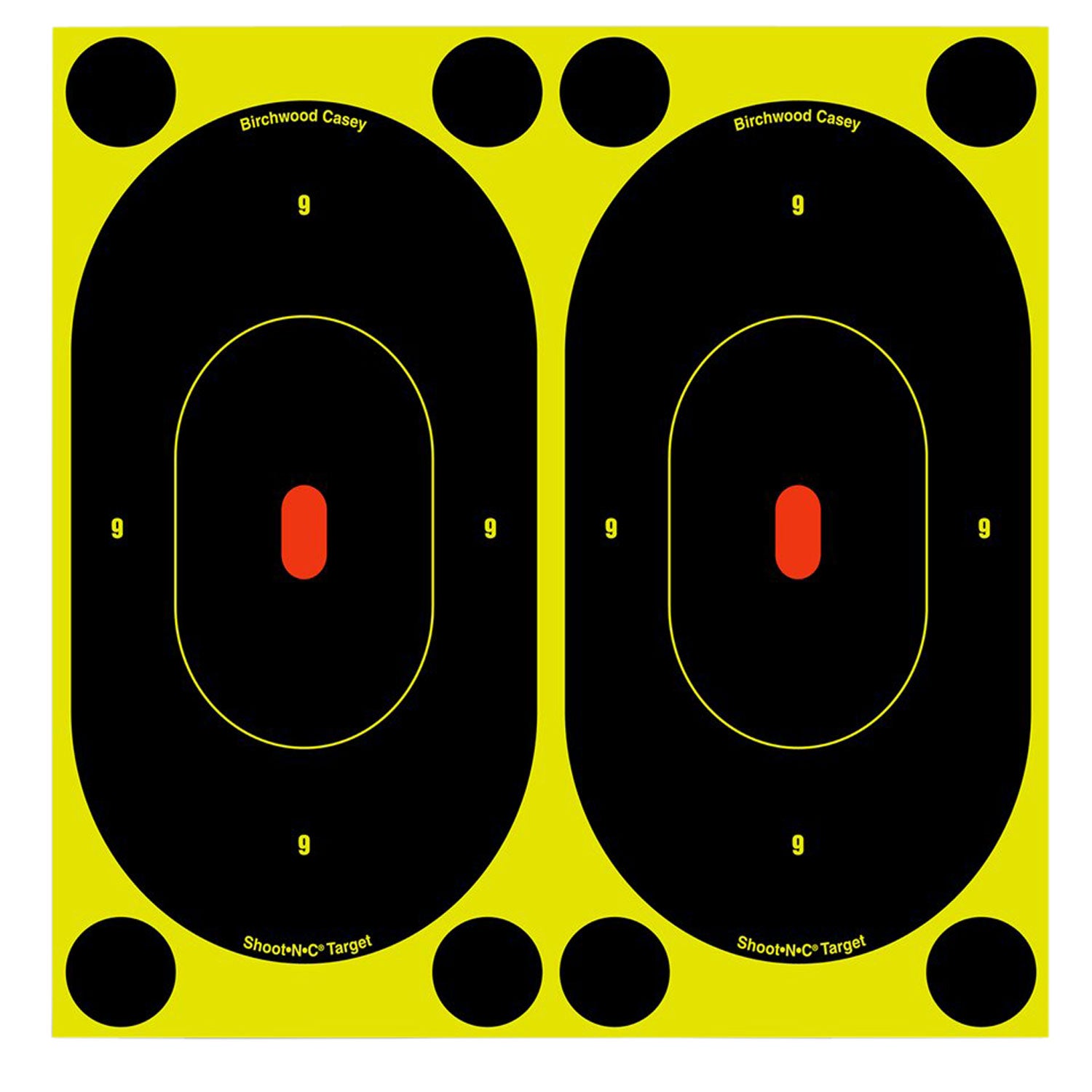 BIR 34750          SHOOT-N-C 7"OVAL SILHTTE   60PK