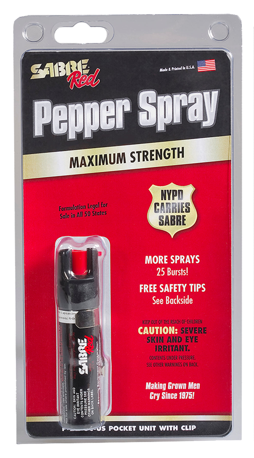 SEC P22OC       SABRE RED PEP PCKT CLIP .75