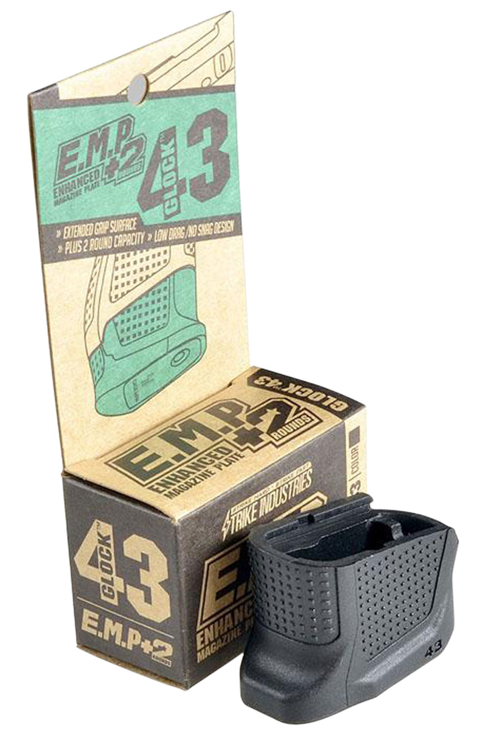 SI EMP-G43-BK         G43 MAG EXT +2 BK