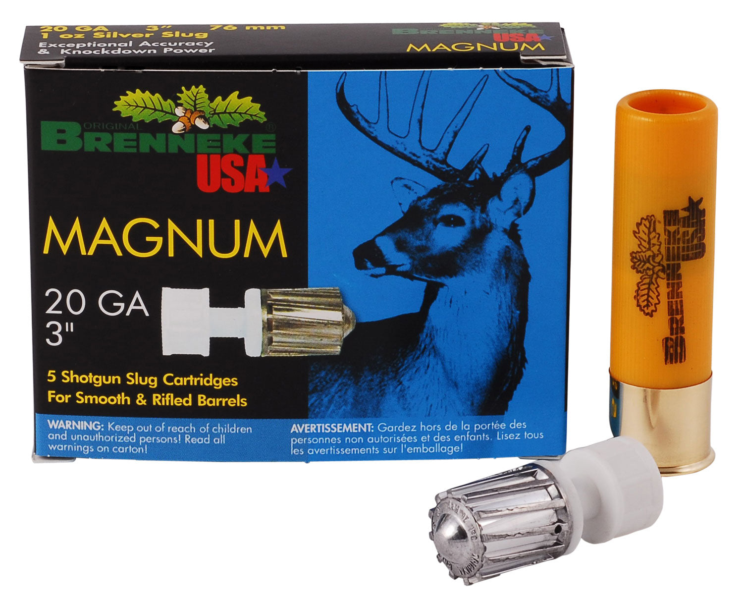 BR SL203M     BR MAGNUM     20 3    SLUG  1OZ 5/50