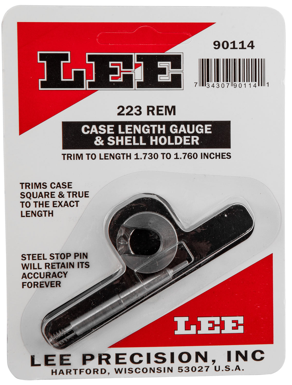 LEE 90114 GAUGE/HOLDER 223 REM