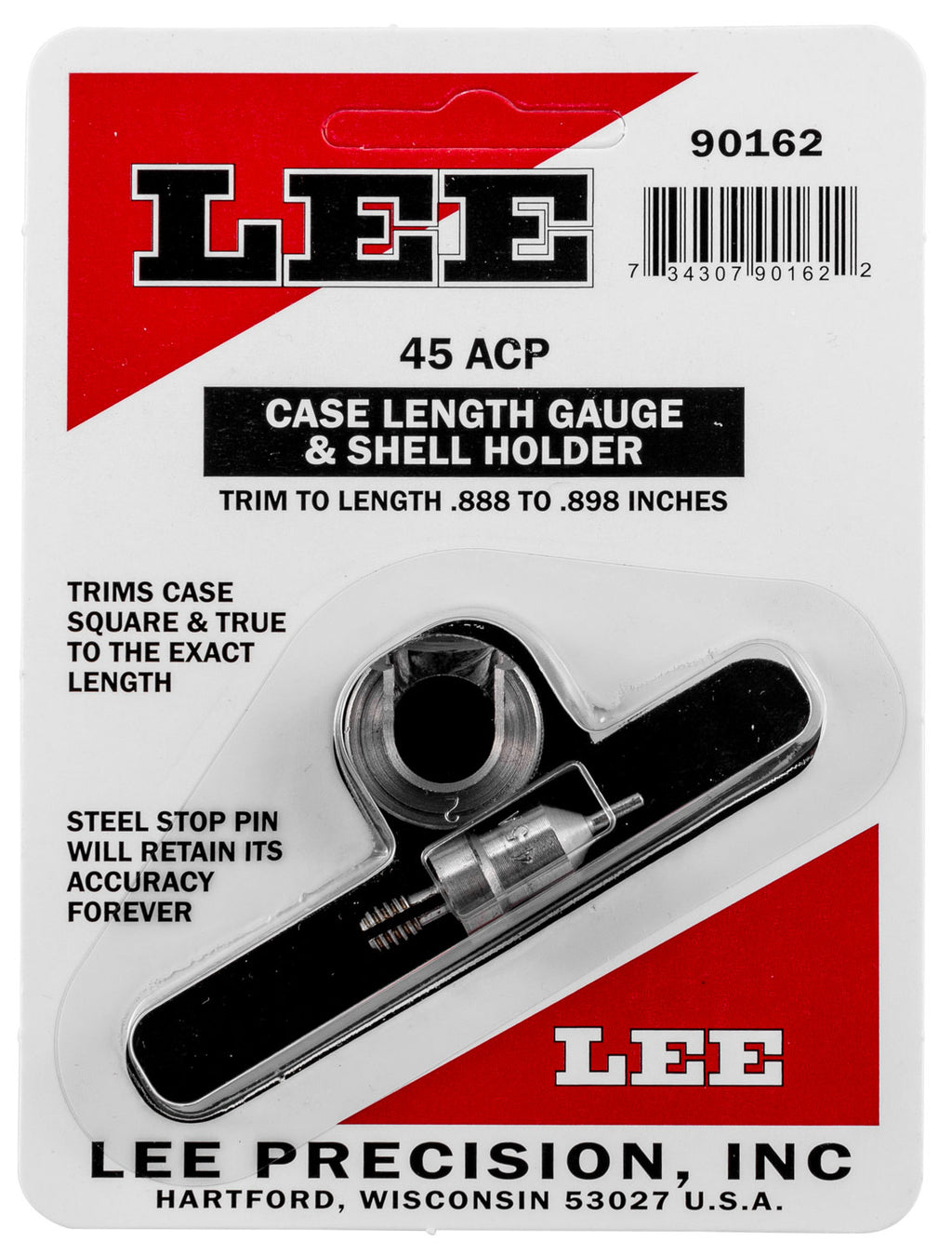 LEE 90162 GAUGE/HOLDER 45 ACP