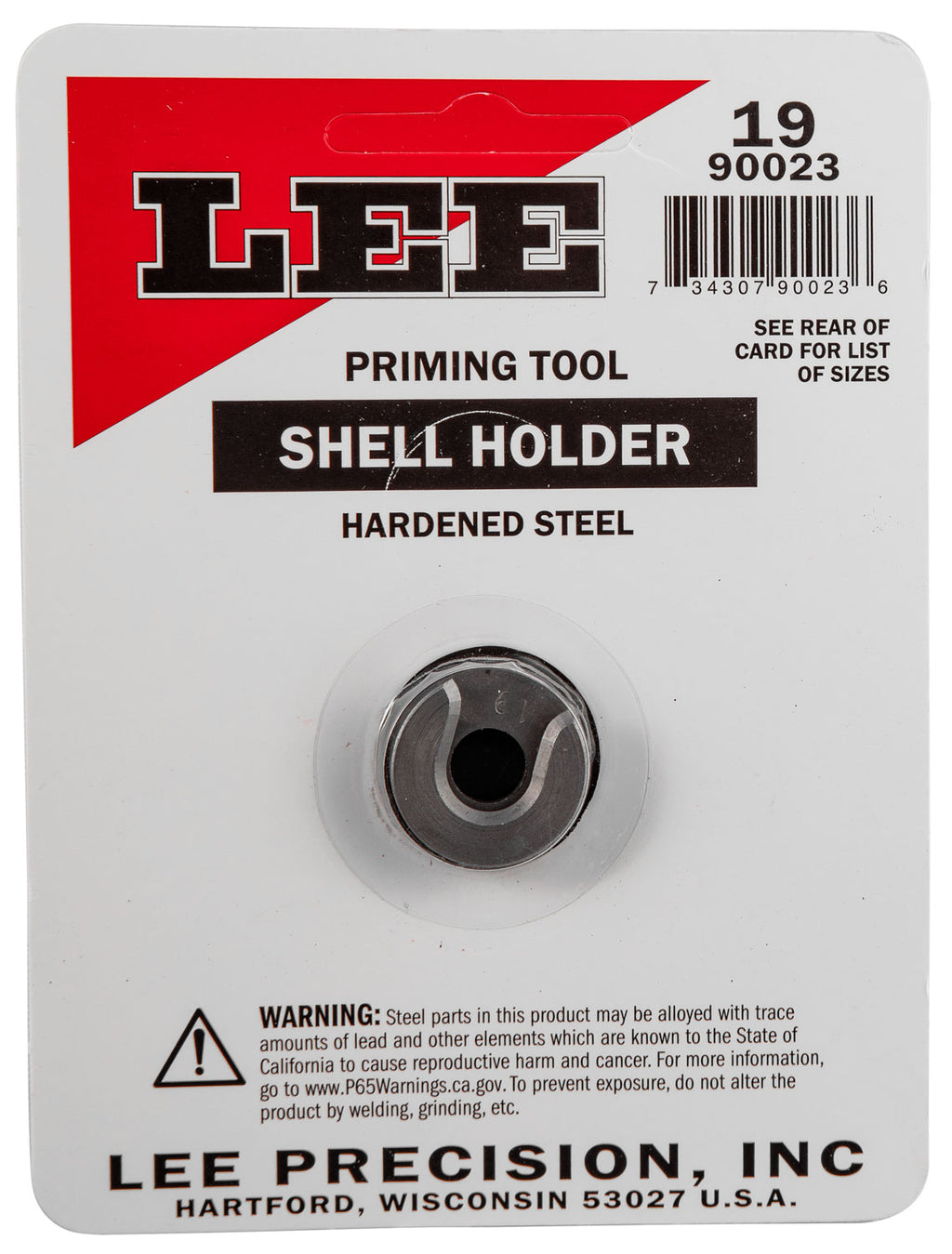 LEE 90023 SHELL HOLDER #19  AP ONLY