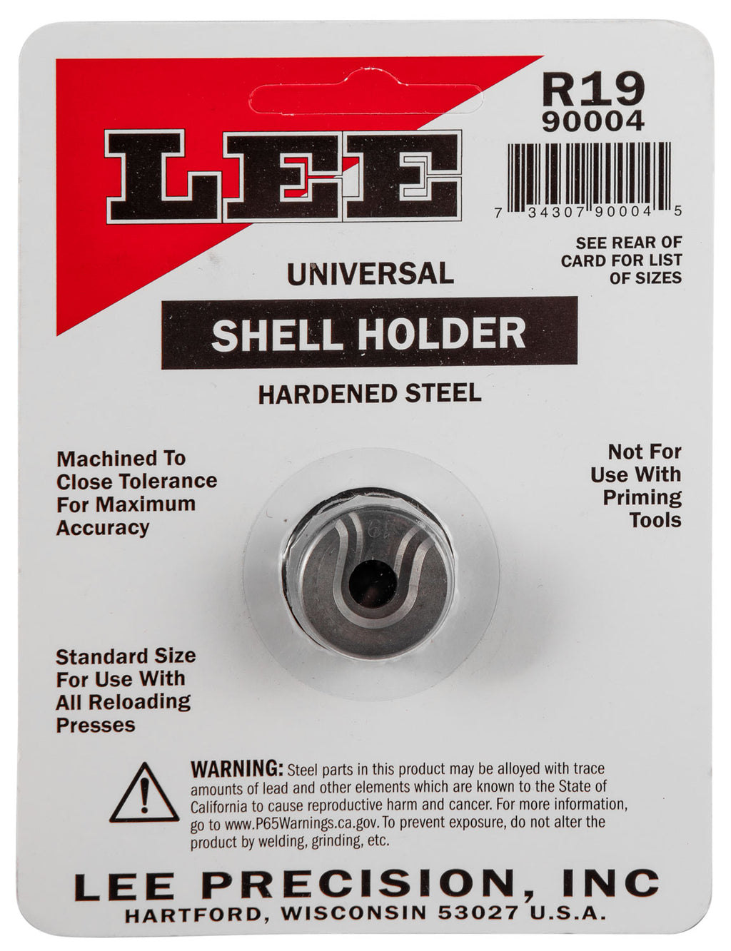 LEE 90004 SHELL HOLDER R19