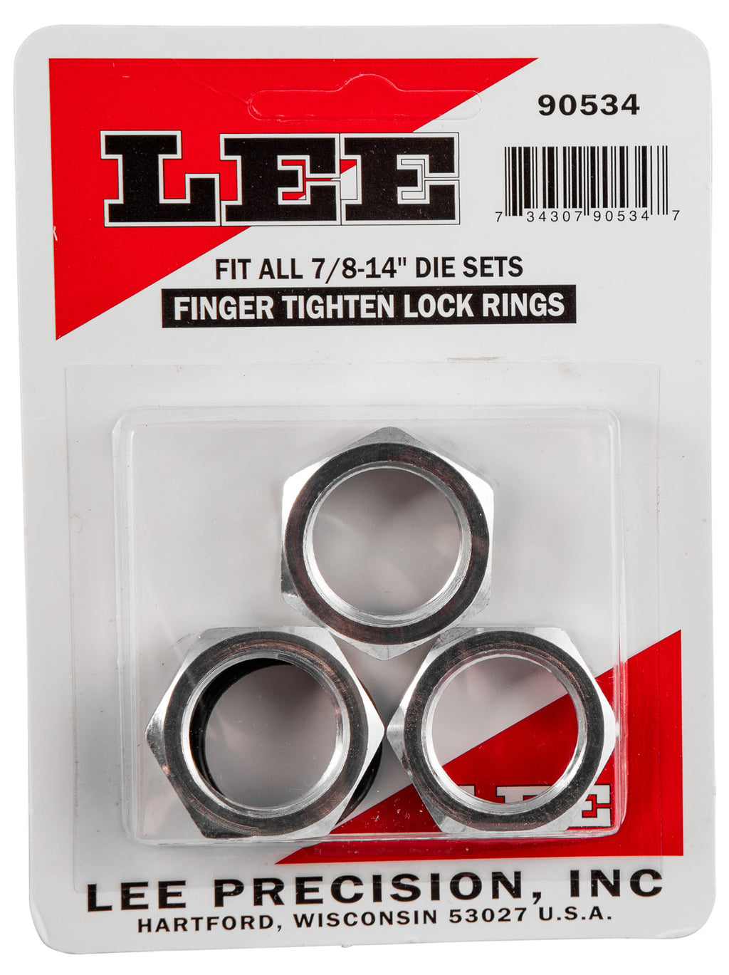 LEE 90534 7/8-14 LOCK DIE RINGS 3/PKG