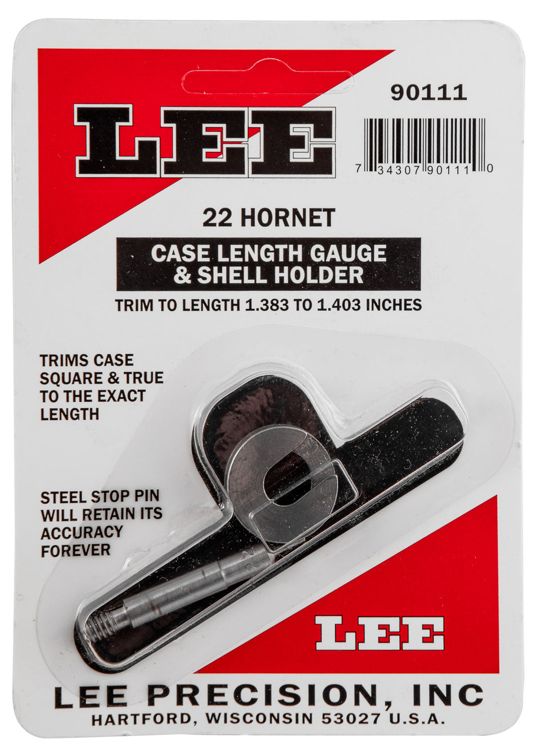 LEE 90111 GAUGE/HOLDER 22 HORNET