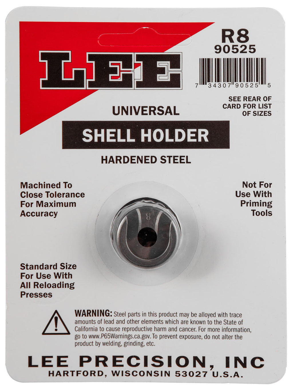LEE 90525 SHELL HOLDER R8