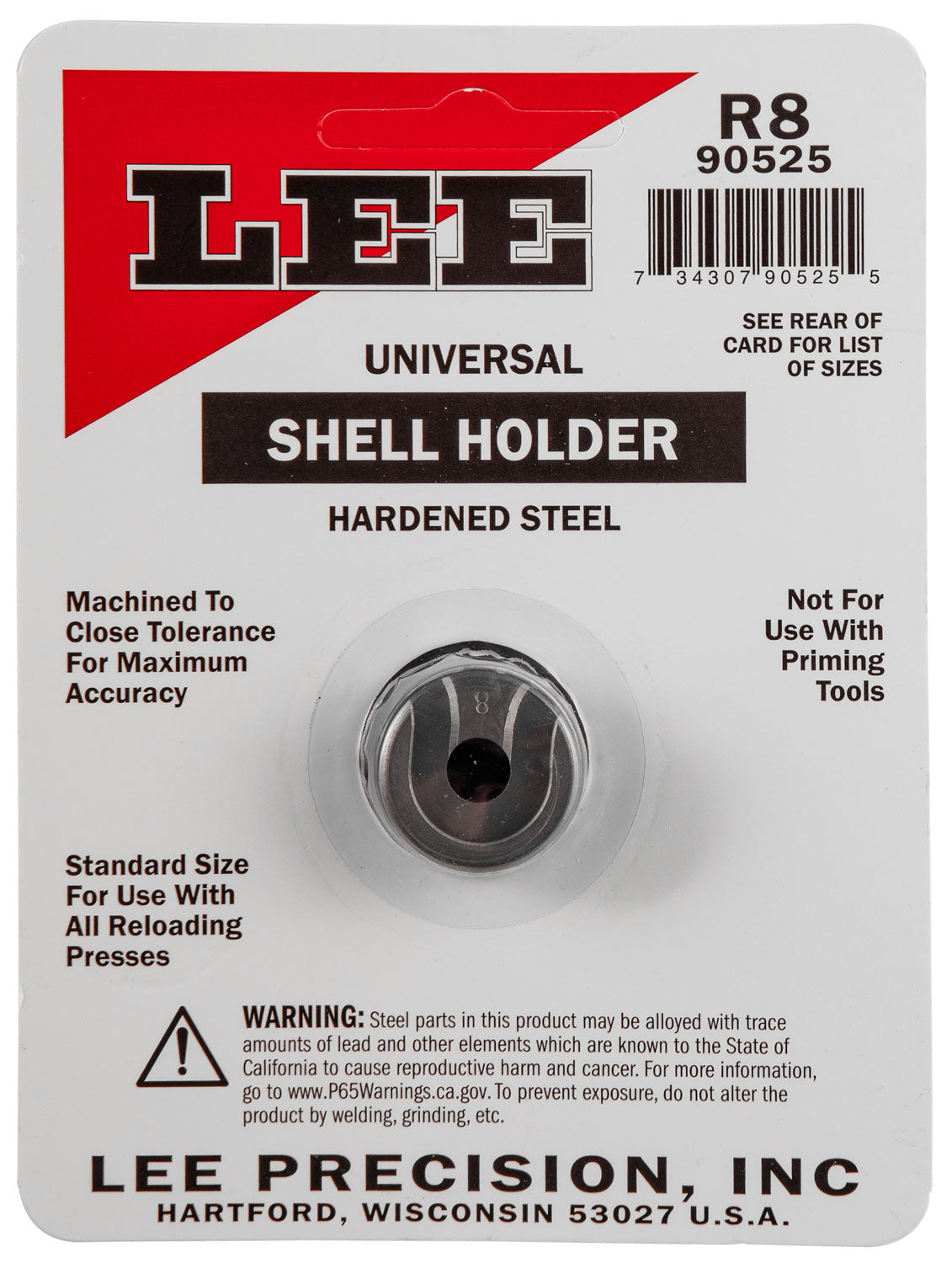 LEE 90525 SHELL HOLDER R8