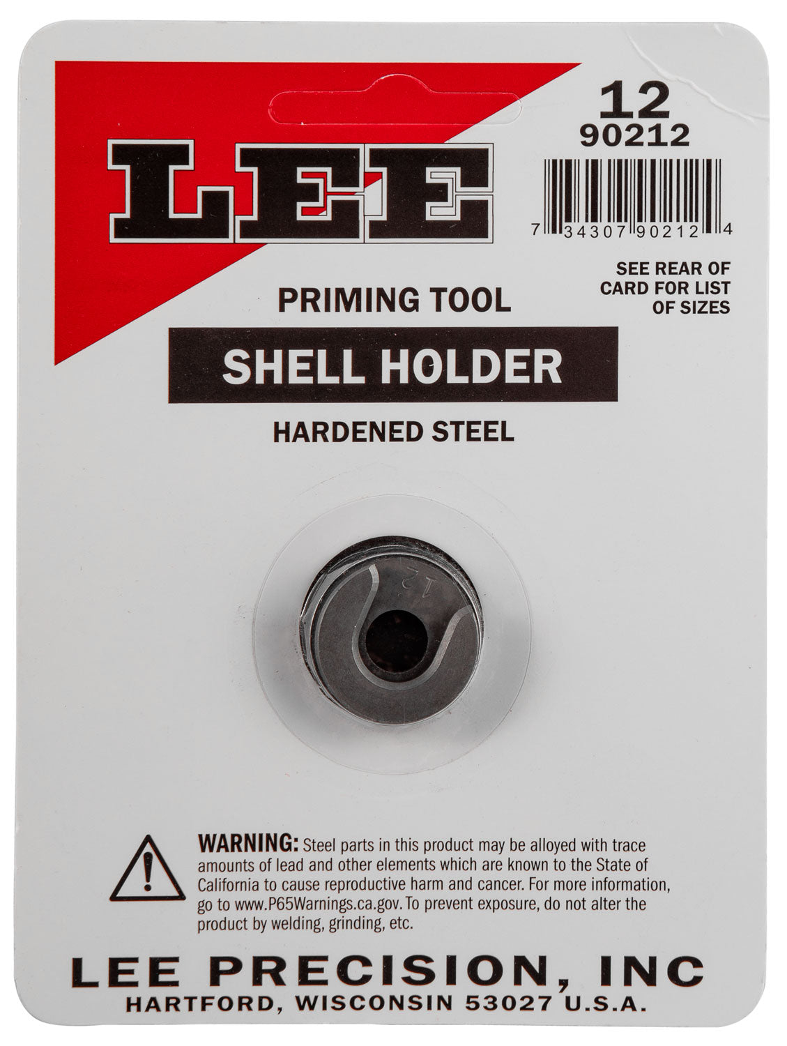 LEE 90212 SHELL HOLDER #12  AP ONLY