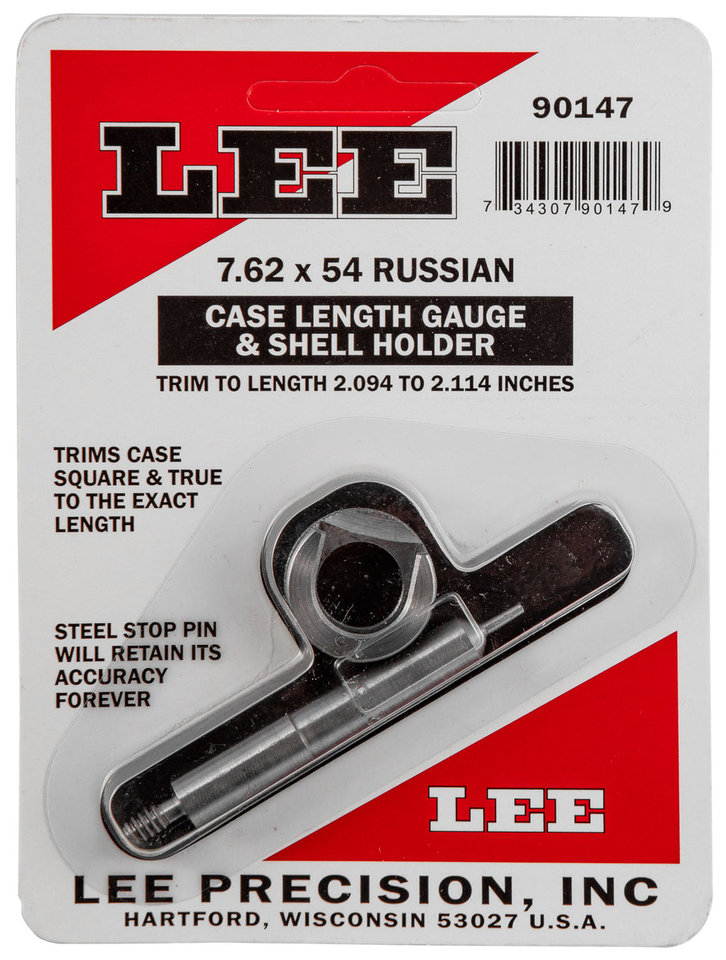 LEE 90147 GAUGE/HOLDER 7.62X54RUS