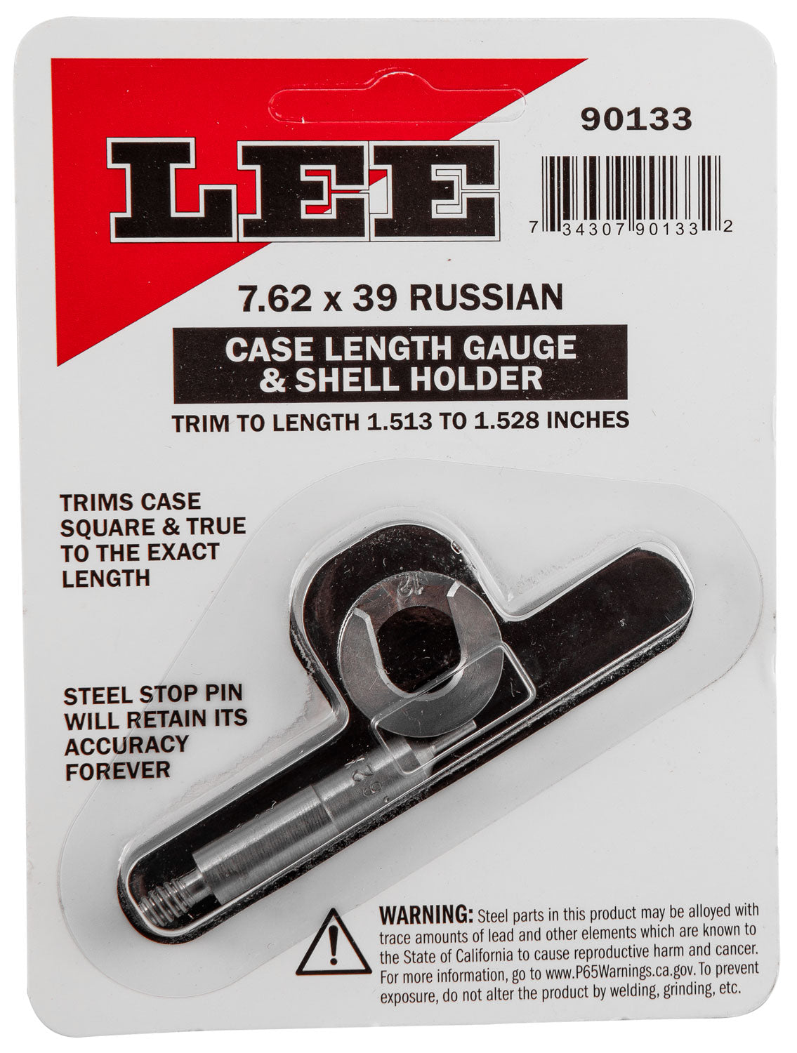 LEE 90133 GAUGE/HOLDER 7.62X39R
