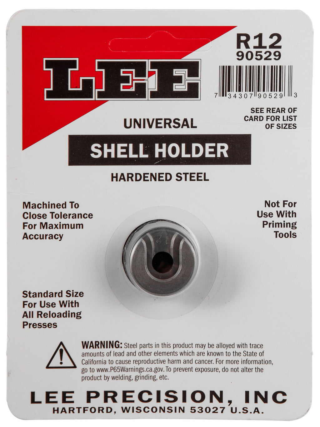 LEE 90529 SHELL HOLDER R12