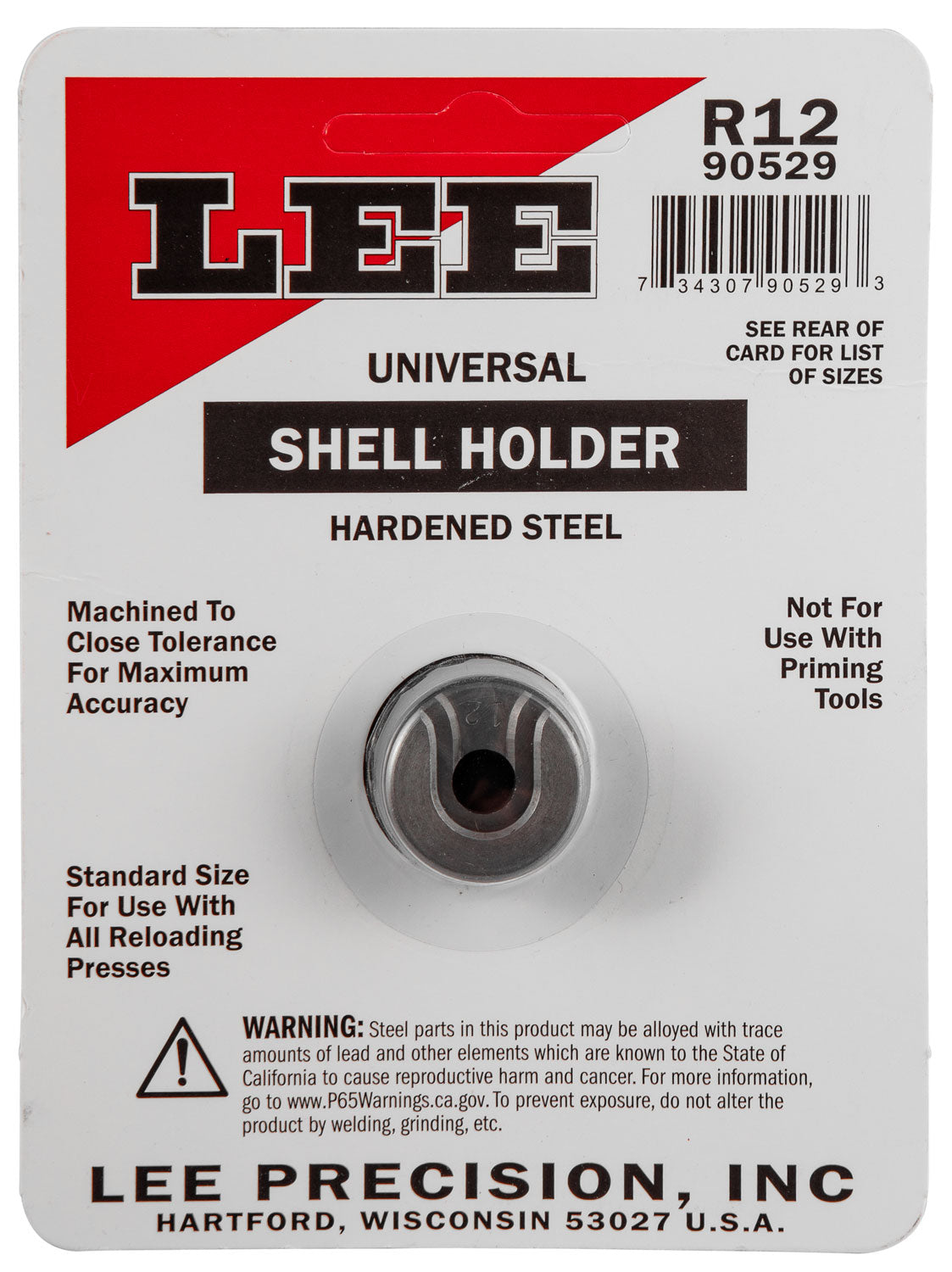 LEE 90529 SHELL HOLDER R12