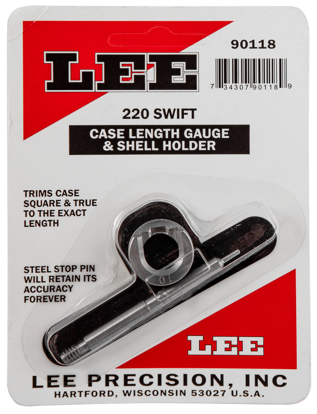 LEE 90118 GAUGE/HOLDER 220 SWIFT