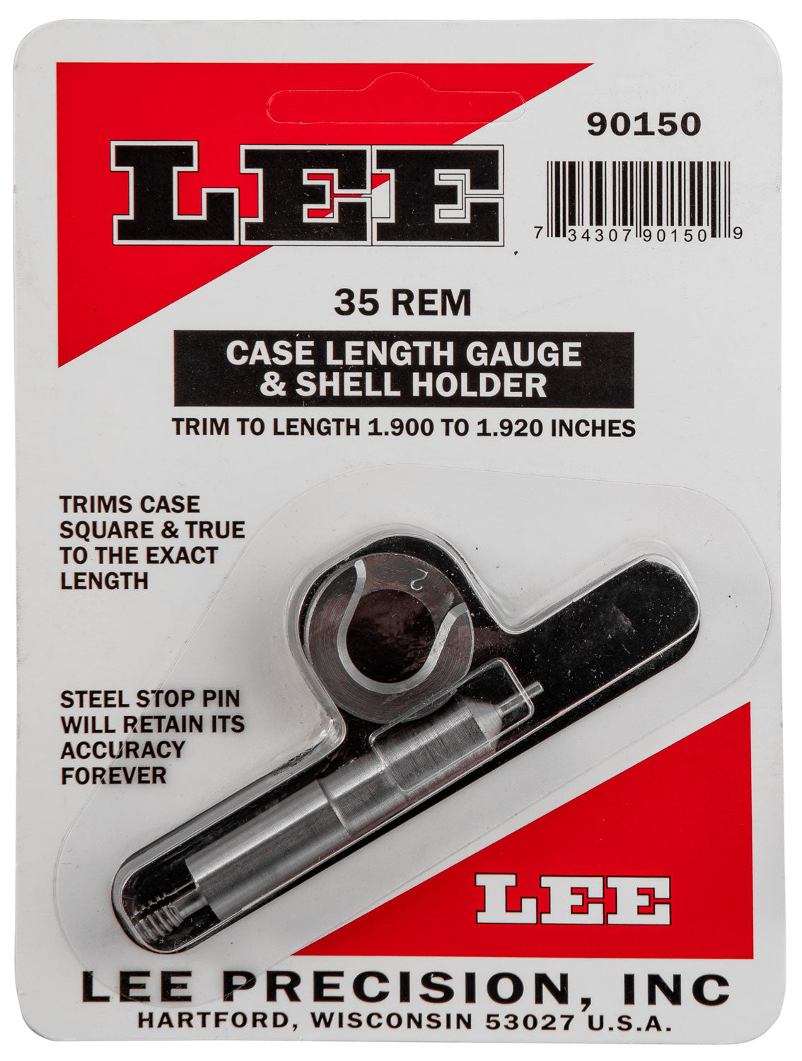 LEE 90150 GAUGE/HOLDER 35 REM