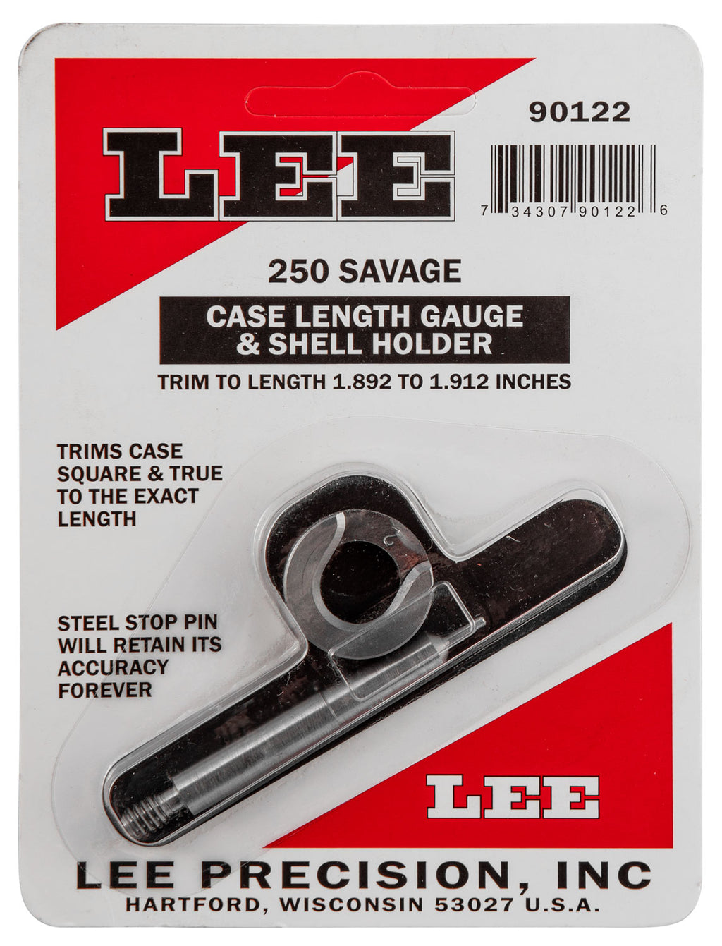 LEE 90122 GAUGE/HOLDER 250 SAVAGE