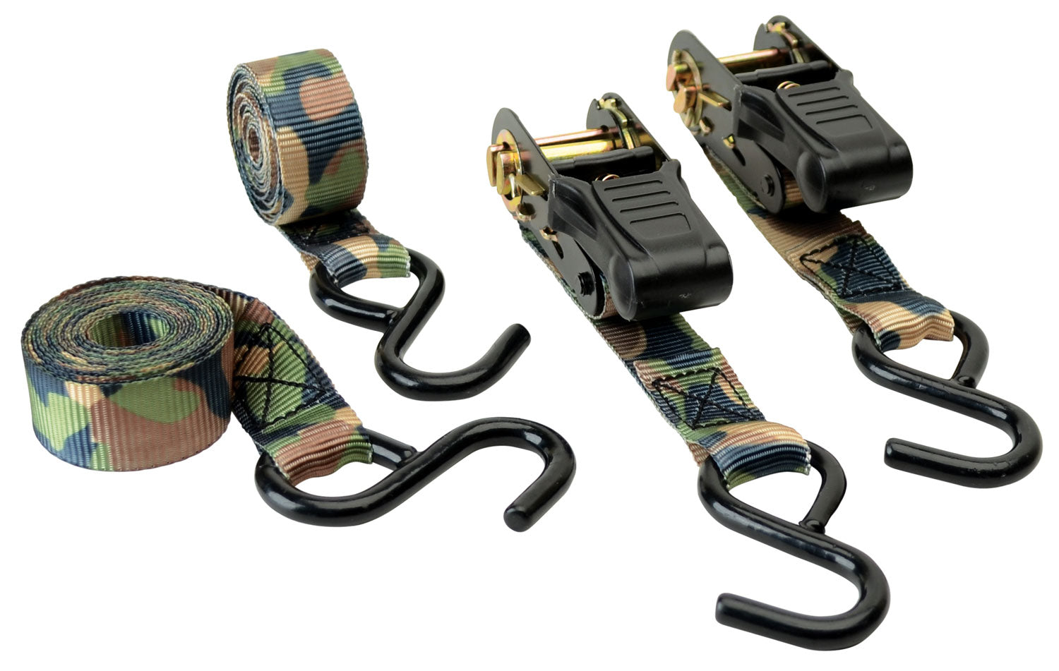 HME RS-4PK         8'RTCHT TIEDWN STRPS CAMO 4STRP