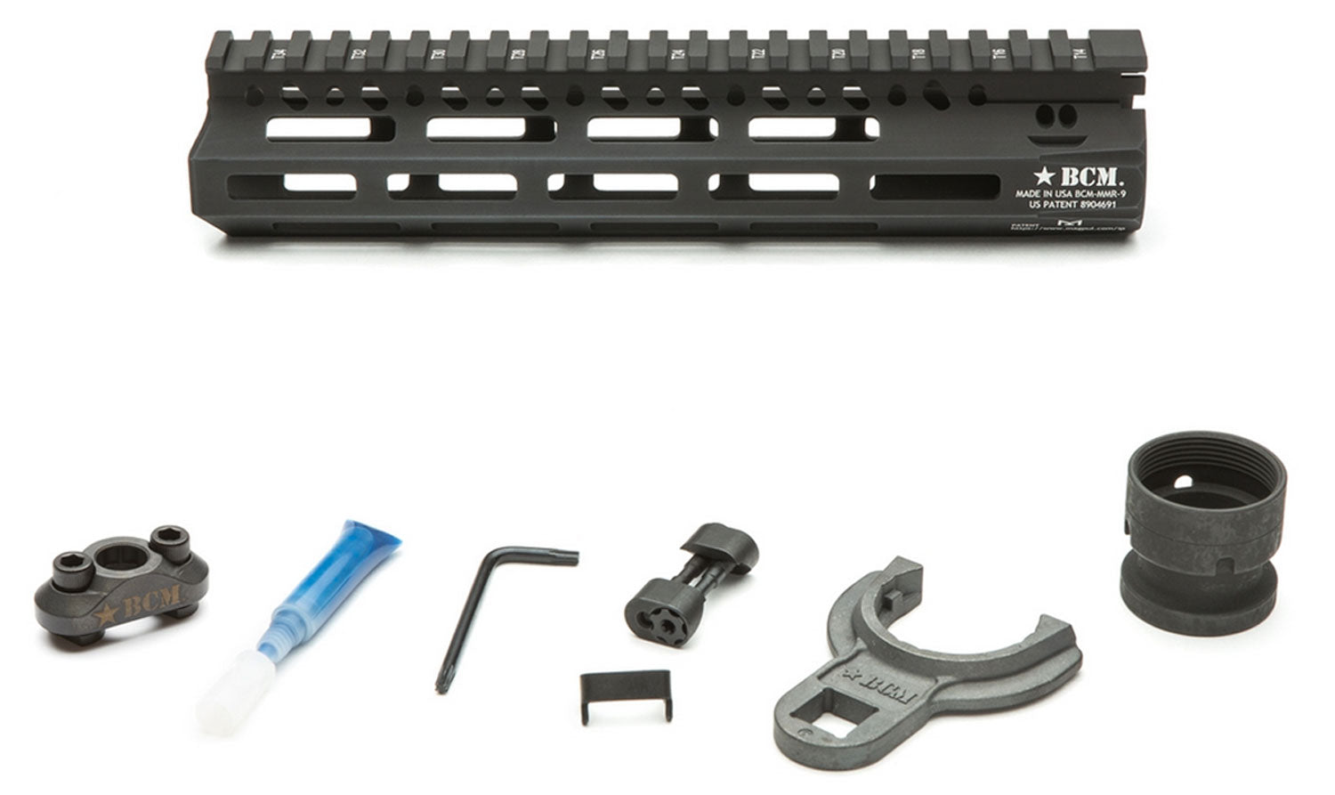 BCM MCMR-9-556-BLK     MCMR ALUM RAIL MLOK  9
