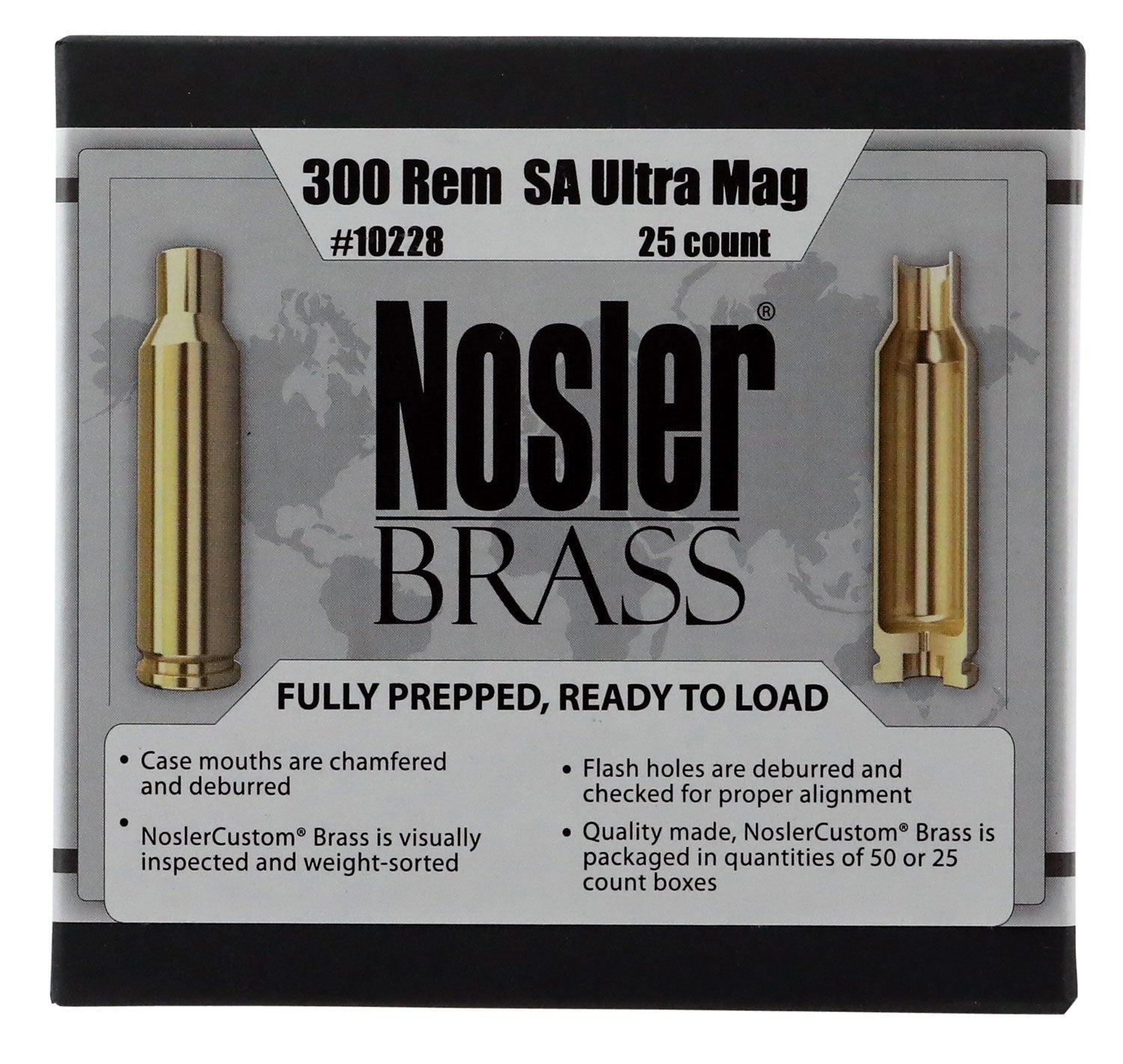 NOS 10228 CUSTOM BRASS 300 REM SA UM            25