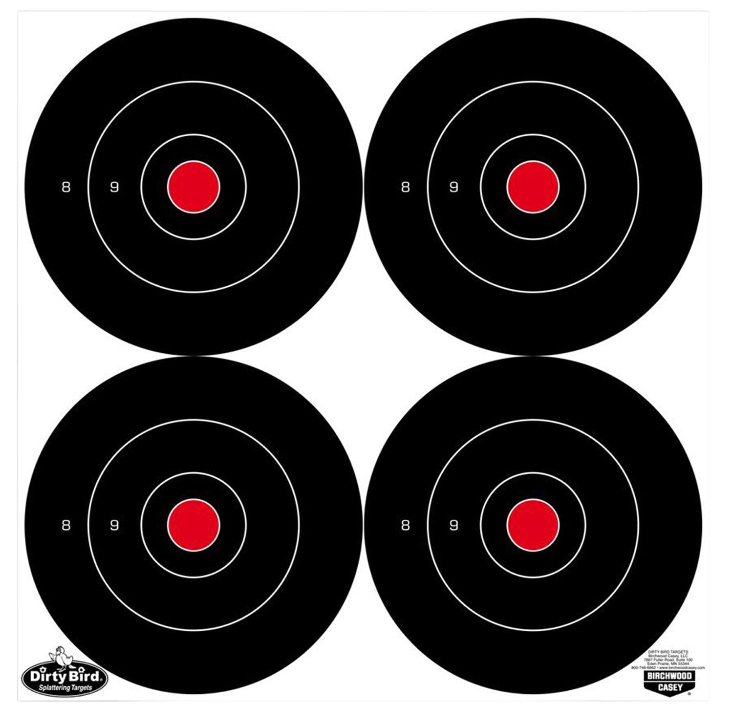 BIR 35570          DIRTYBRD 6" BULLSEYE      100PK