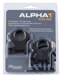 SIG SOA10022    ALPHA1 RNGS 1IN  E-HI ALUM MAT BLK