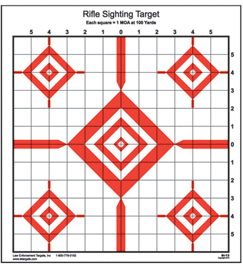 ACTION SI13100        RFL SIGHTING TARGET    100BX
