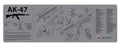 TEKMAT TEKR36AK47GY        AK47 GREY CLEANING MAT