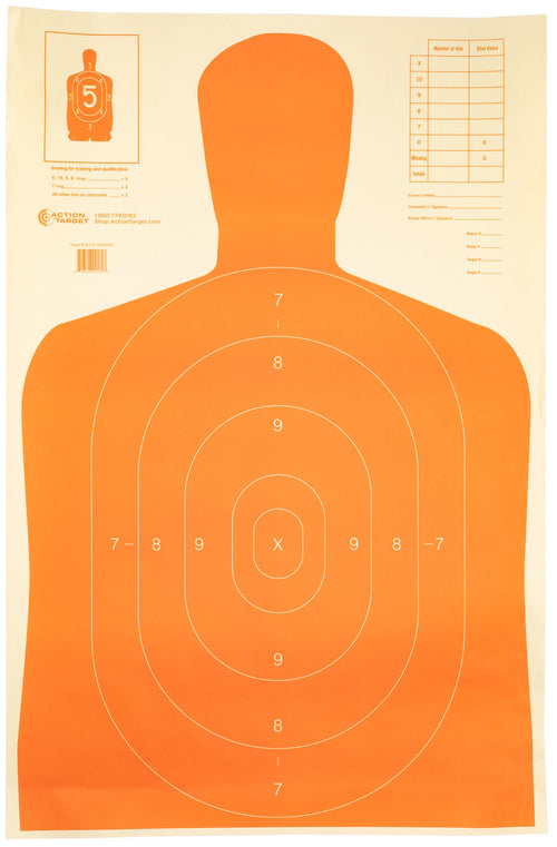 ACTION B-27E ORANGE   ECO  SILHTE  TARGET    100BX