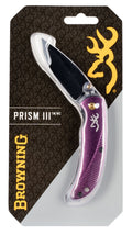 BRN 3220343    KNIFE  EDC PRISM III 2 3/8  PLUM