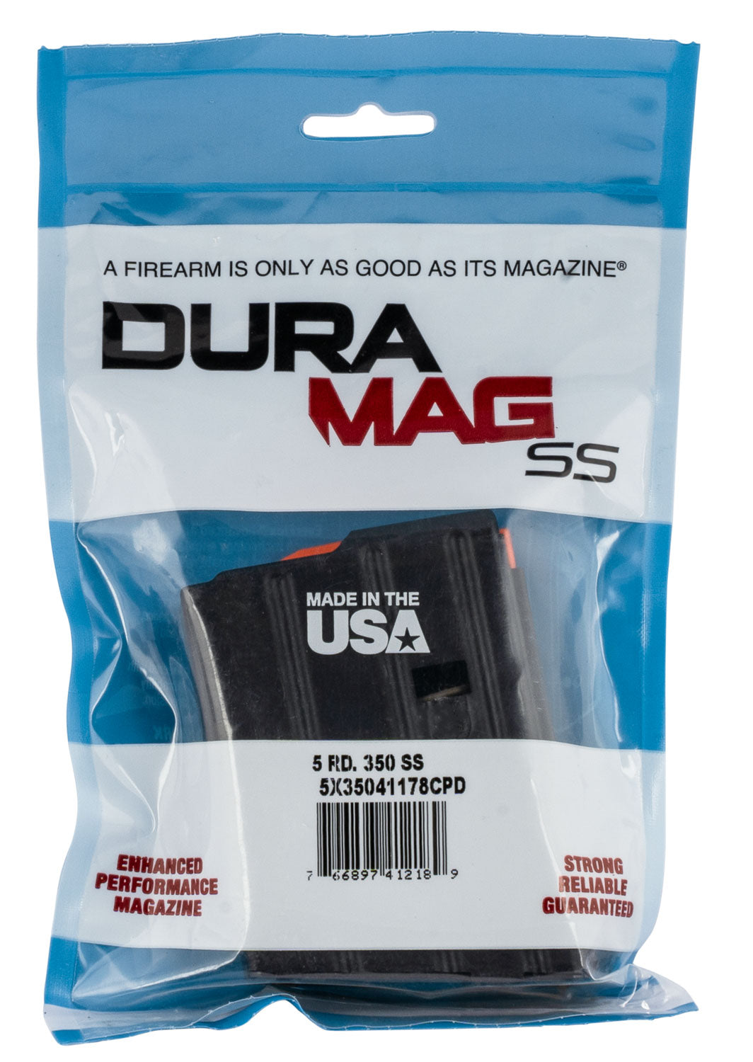 DMAG 5X35041178CPD 350  5RD SS  BLK MAG BLK FOLLOW