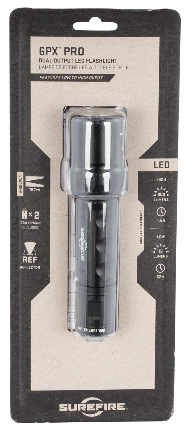 SF 6PX-D-BK    6PX PRO 6V 15/600 LU WH LED BLK