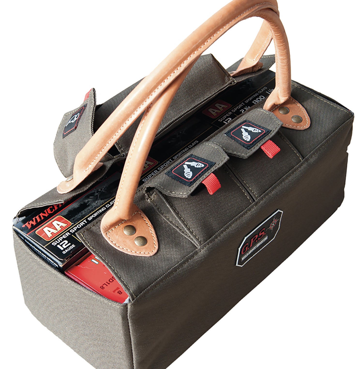 GPS 1255TOT     SHOTGUN SHELL TOTE 6 BOX     OLIVE