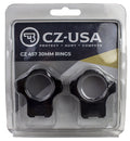 CZ 40087 ALUM SCOPE RINGS 30MM CZ457 11MM DOVETAIL