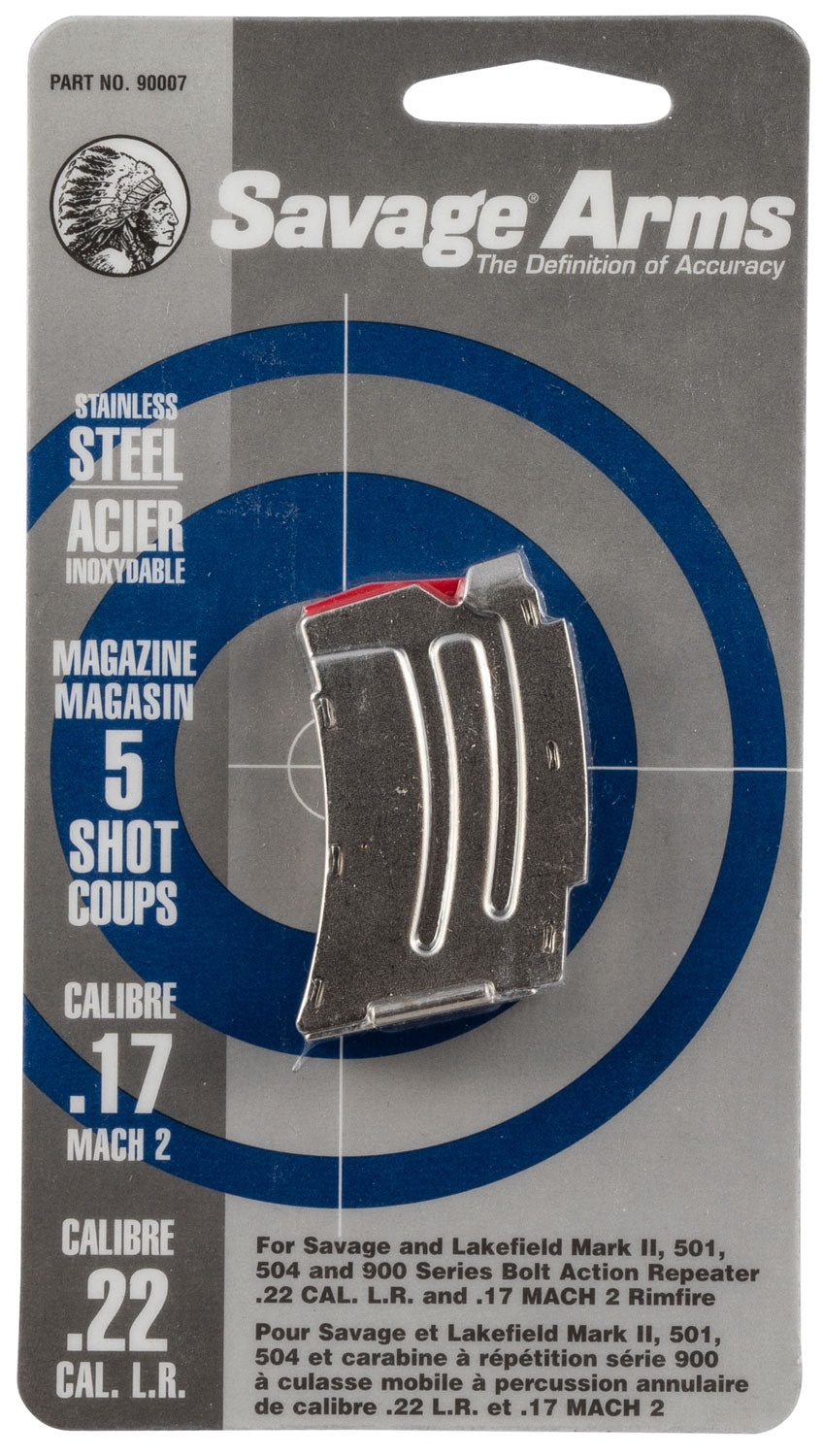 SAV 90007 MAG MKII 22LR/17HM2 SS               5RD