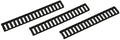 ERGO 4373BK   ERGO 18 SLOT LOW RAIL CVR 3PK BK