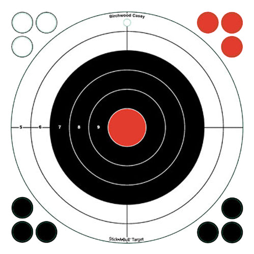 BIR 33912          STICKABULL 12"BULLSEYE      5PK