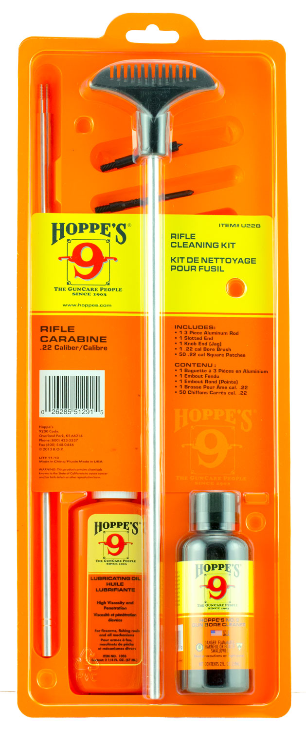 HOP U22B       CLEANING KIT .22/.250          CLAM