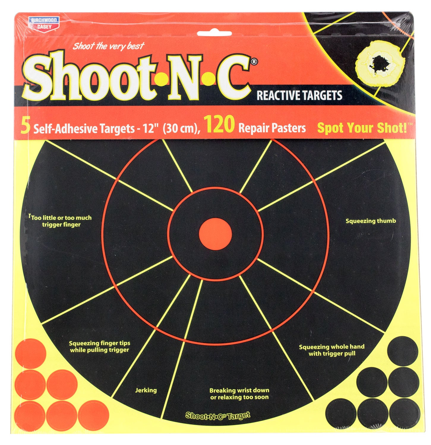 BIR 34032          SHOOT-N-C 12" HNDGN TRAINER 5PK