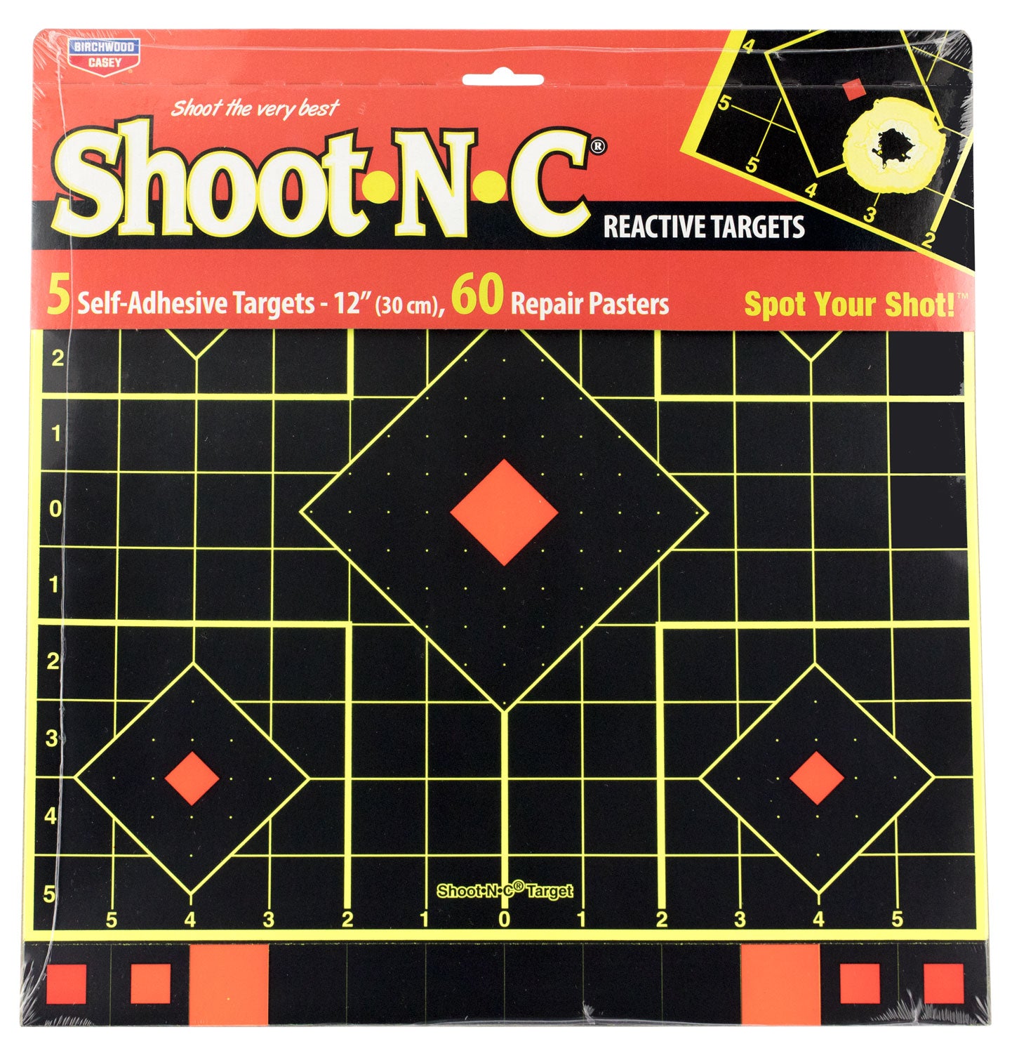 BIR 34207          SHOOT-N-C 12" SIGHTIN       5PK