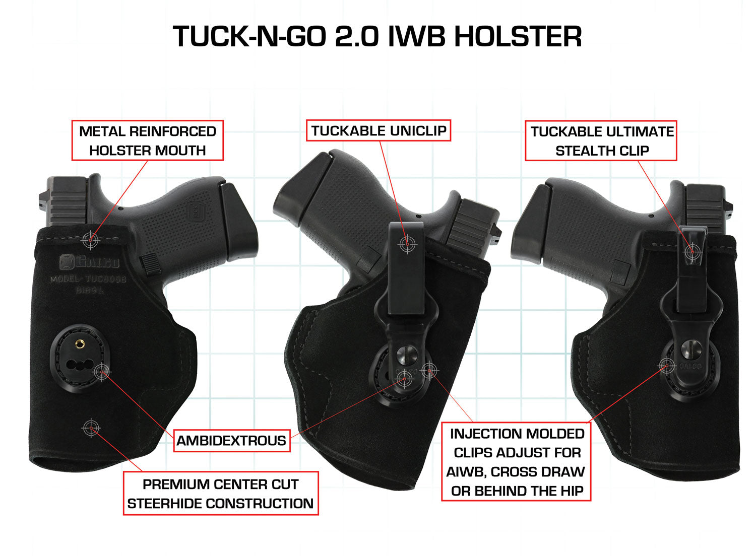 GALCO TUC652B     TUCK-N-GO SHIELD             BLK