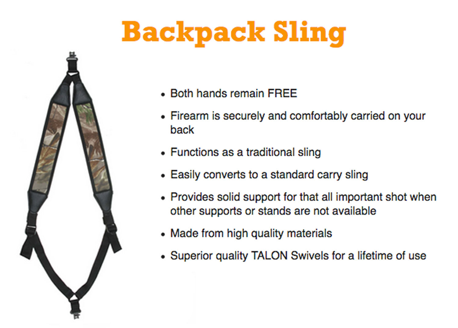 OUT BPSC-20962   BACKPACK SLING              CAMO