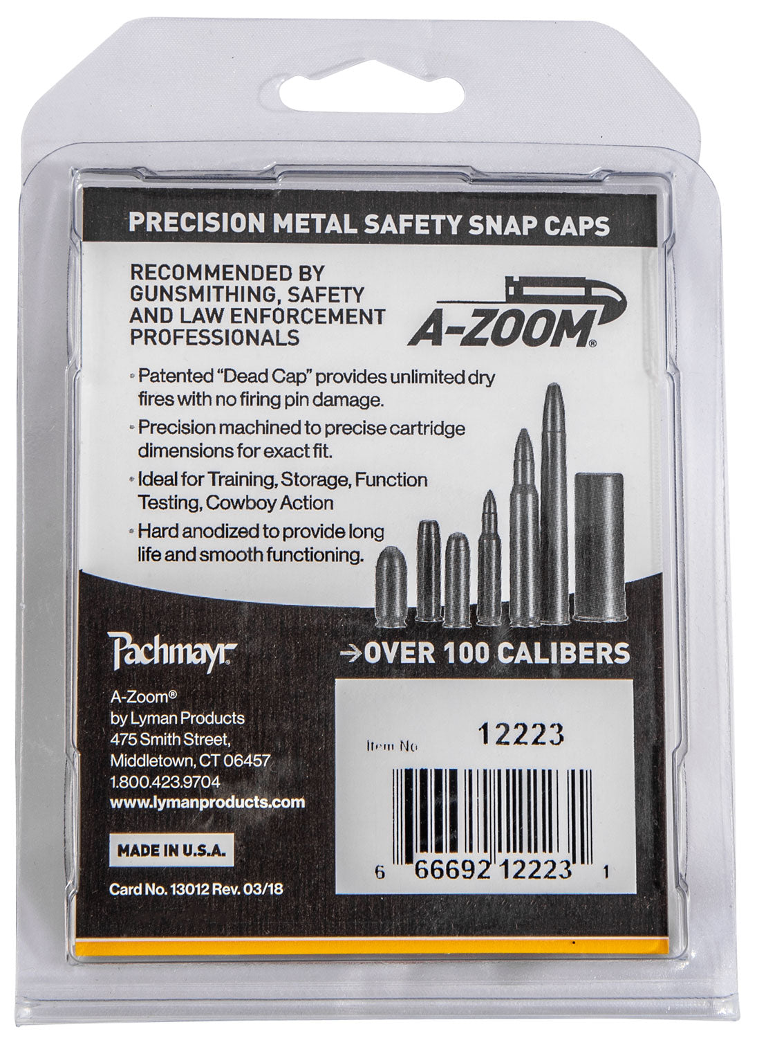 AZOOM 12223      SNAP CAPS 243                 2PK