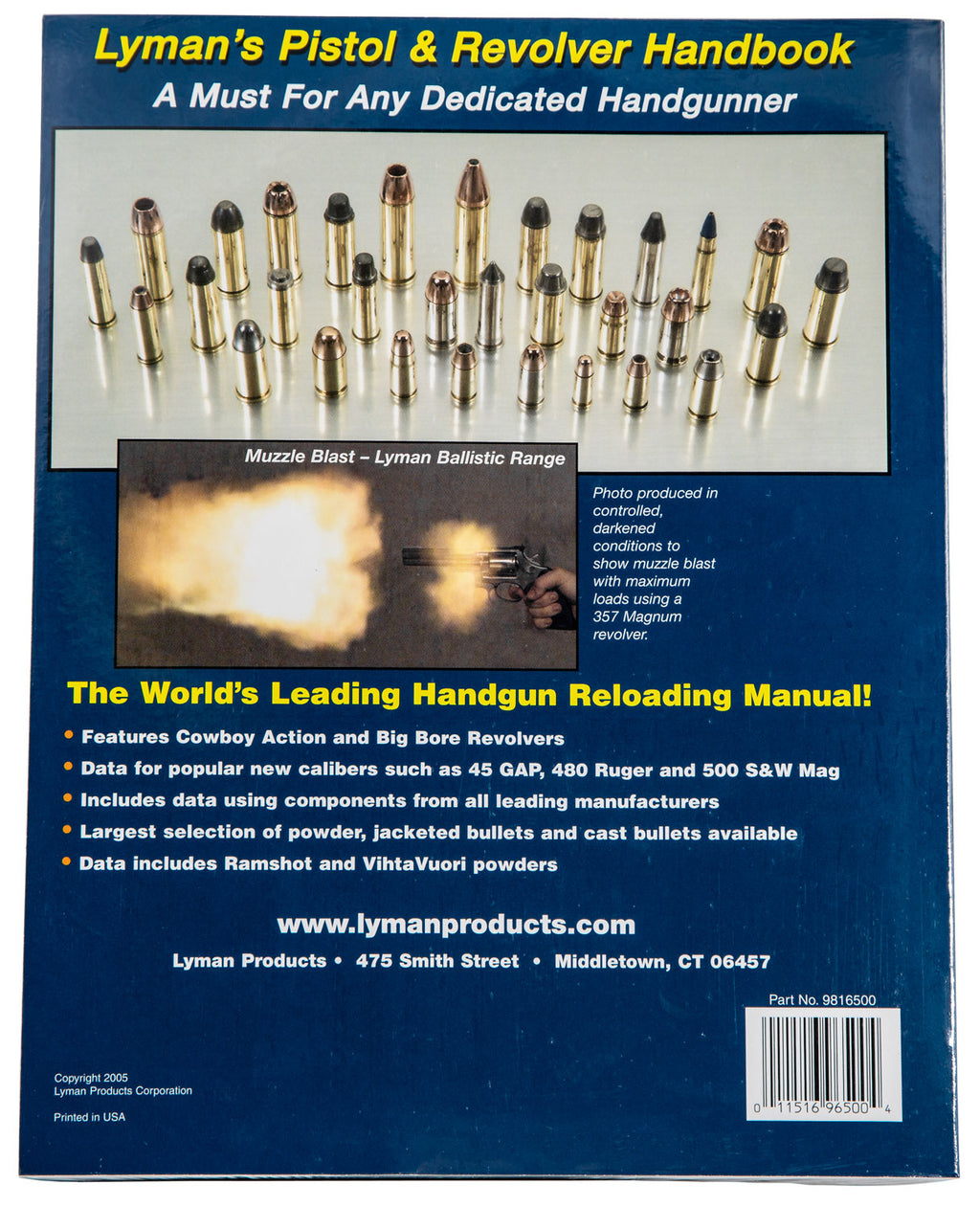 LYM 9816500 PISTOL/REV HANDBOOK 3RD ED