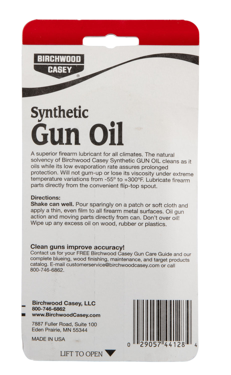 BIR 44128          SYNTHETIC GUN OIL       4.5OZ